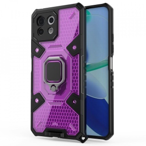 Husa Xiaomi Mi 11 Lite - Honeycomb Armor- Rose Violet - Img 1