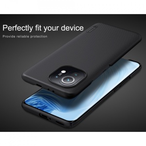 Husa Xiaomi Mi 11 Lite -Nillkin Super Frosted Shield Case Neagra - Img 4