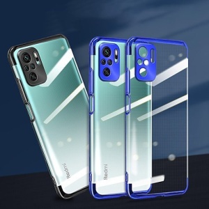Husa Xiaomi Redmi Note 10/10s -Clear Color case gel-Margine Neagra - Img 3