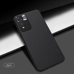 Husa Xiaomi Redmi Note 11 Pro+ - Nillkin Super Frosted Shield Pro Neagra - Img 6