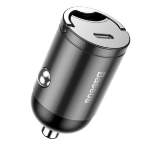 Incarcator auto Baseus Tiny Star Mini cu incarcare rapida USB Port tip C 30W-gri