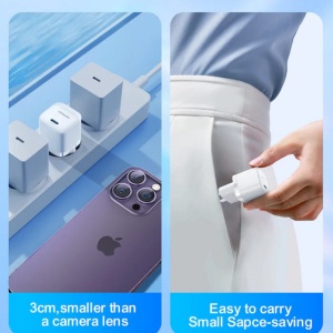 Incarcator de perete 20W JoyRoom - Wall Charger (JR-TCF02) cu cablu Type-C to Lightning - White - Img 4