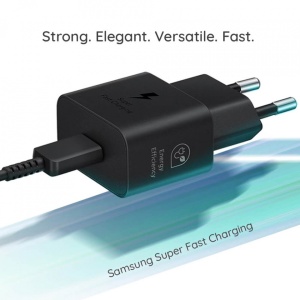 Incarcator original Samsung Fast Charging , PD 25W si cablu type C inclus alb - Img 7