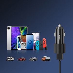 Incarcator telefon de masina JoyRoom cu lumini led , 2x USB ,24W, 4.8A - Img 6