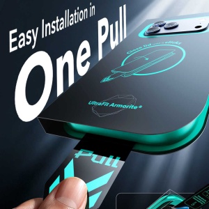 Set 2 Folii Sticla iPhone 18 Pro Max - ESR - Privacy Armorite Screen Protector UltraFit - Black - Img 4