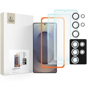 Set de sticla securizata Samsung Galaxy S25 Ultra pentru ecran si camera Tech Protect Supreme - Img 1