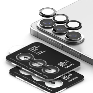 Sticla securizata pentru camera telefonului Samsung Galaxy S26 / S26 Plus Ringke - Camera Lens Frame Glass Black X 2 buc - Img 4