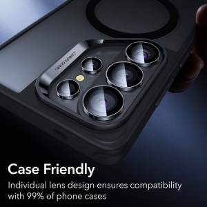 Sticla securizata pentru camera telefonului Samsung Galaxy S26 Ultra ESR Armorite Camera Lens Protectors clear/ negru - Img 7