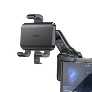 Suport telefon Auto Yesido C250 pentru Colț Ecran, Rotire 360°, Prindere Gravitatională, Negru