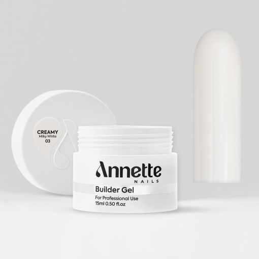 Gel Constructie Creamy Milky White ANNETTE NAILS - 15ml