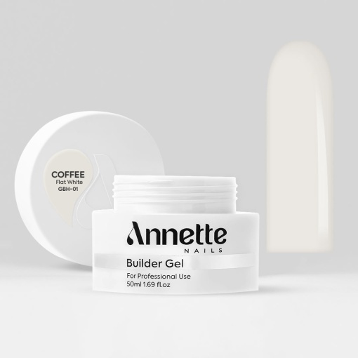 Gel Constructie Half Clear Coffee 1 Flat White - 50ml Annette Nails GBH-01-50