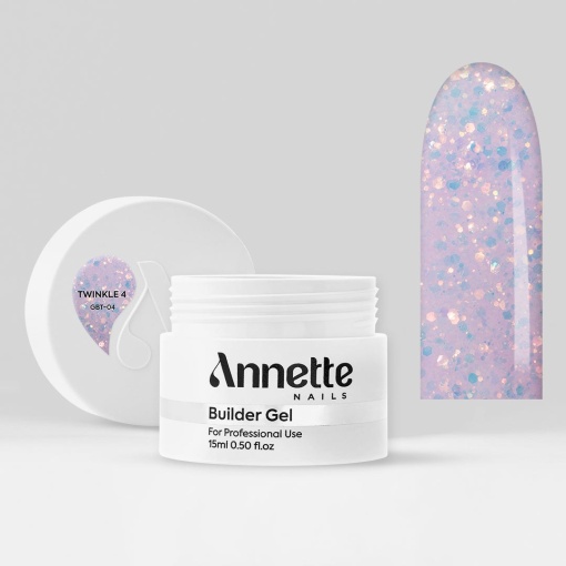 Gel Constructie Twinkle 4 ANNETTE NAILS - 15ml