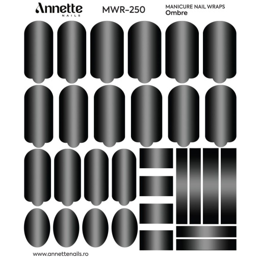 Nail Wraps Manichiura Ombre 250 Annette Nails MWR-250