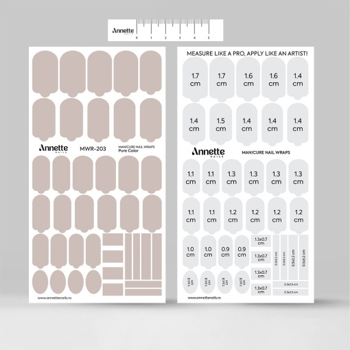 Nail Wraps Manichiura Pure Color 203 Annette Nails MWR-203