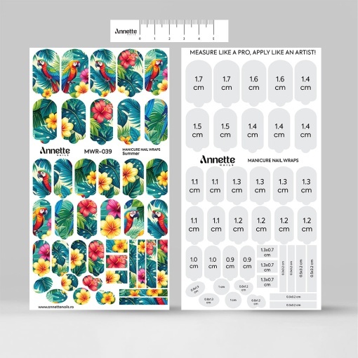 Nail Wraps Manichiura Summer 39 Annette Nails MWR-039