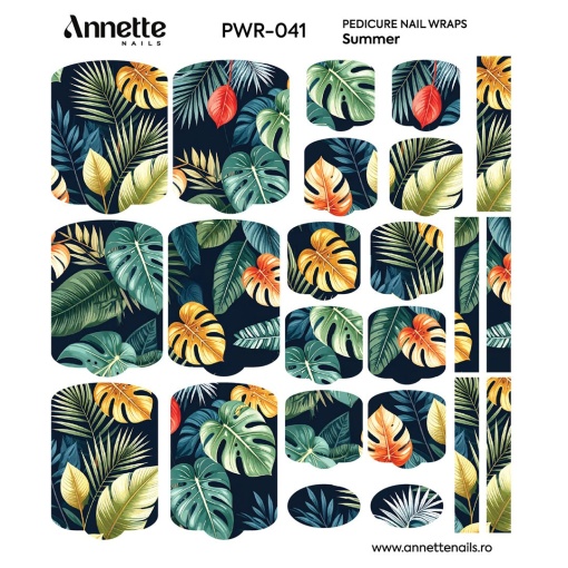 Nail Wraps Pedichiura Summer 41 Annette Nails PWR-041