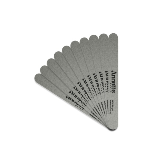 Set Pile Unghii din Lemn Ovale 10 buc 180/180 grit Gri Annette Nails PWD-01-180/180G-S10