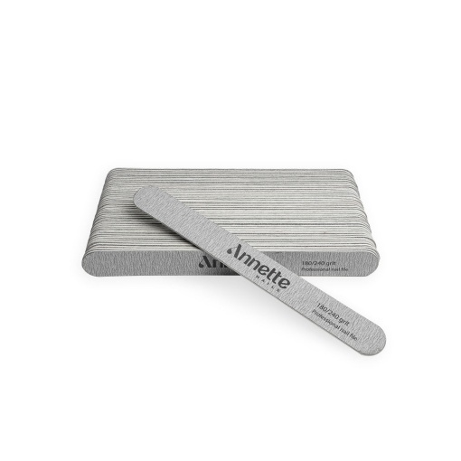 Set Pile Unghii din Lemn Ovale 50 buc 180/240 grit Zebra Annette Nails PWD-02-180/240Z-S50