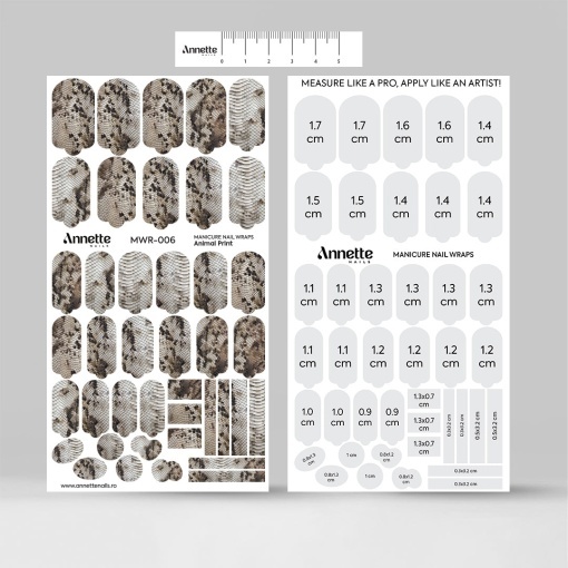 Nail Wraps Manichiura Animal Print 6 Annette Nails MWR-006