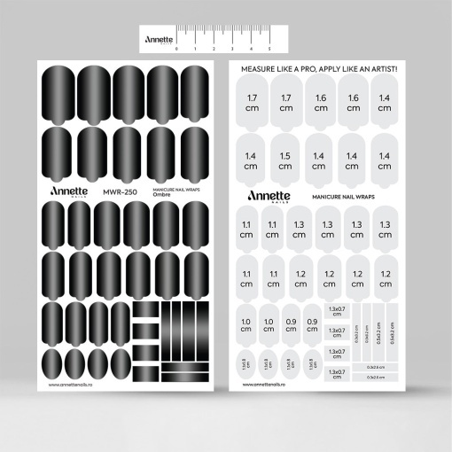 Nail Wraps Manichiura Ombre 250 Annette Nails MWR-250