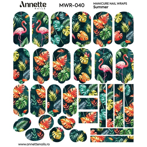 Nail Wraps Manichiura Summer 40 Annette Nails MWR-040