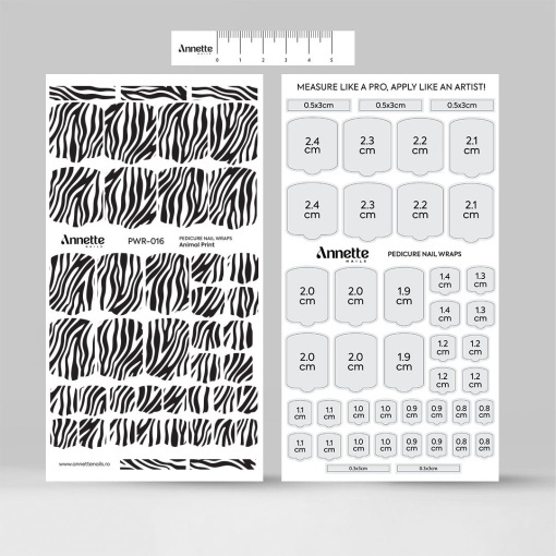 Nail Wraps Pedichiura Animal Print 16 Annette Nails PWR-016
