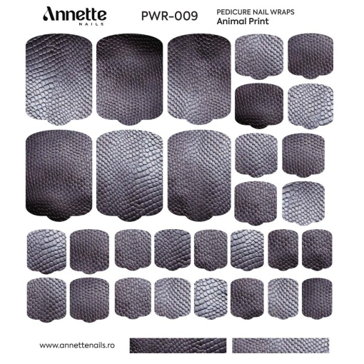 Nail Wraps Pedichiura Animal Print 9 Annette Nails PWR-009