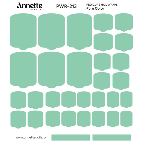 Nail Wraps Pedichiura Pure Color 213 Annette Nails PWR-213