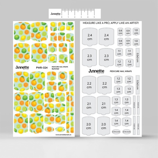 Nail Wraps Pedichiura Summer 24 Annette Nails PWR-024