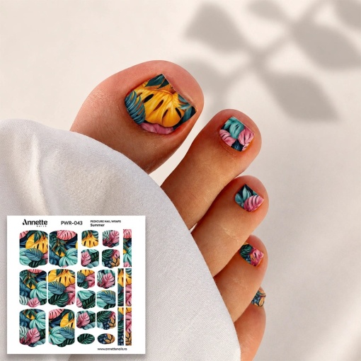 Nail Wraps Pedichiura Summer 43 Annette Nails PWR-043
