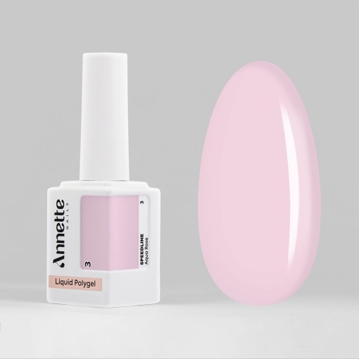 Polygel Lichid peedline Aqua Rose 3 ANNETTE NAILS - 12ml LP-03