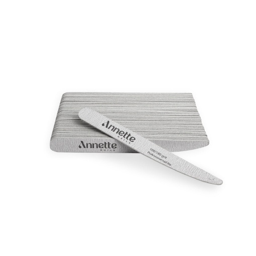 Set Pile Unghii din Lemn Cutit 50 buc 100/180 grit Zebra Annette Nails PWD-03-100/180Z-S50