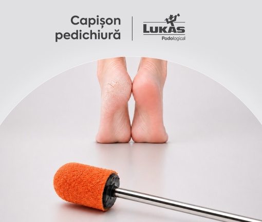 Capișoane Lukas SK PODO 16mm, mediu 150 grit - Set 10 buc