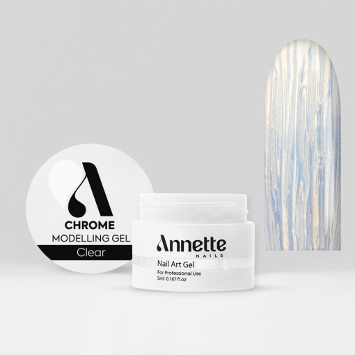 Chrome Modelling Gel Clear No Wipe - 5ml Annette Nails GC-01