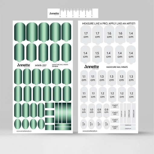 Nail Wraps Manichiura Ombre 257 Annette Nails MWR-257