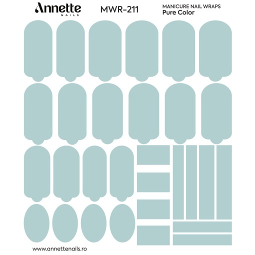 Nail Wraps Manichiura Pure Color 211 Annette Nails MWR-211