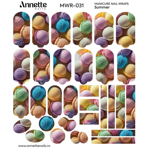 Nail Wraps Manichiura Summer 31 Annette Nails MWR-031
