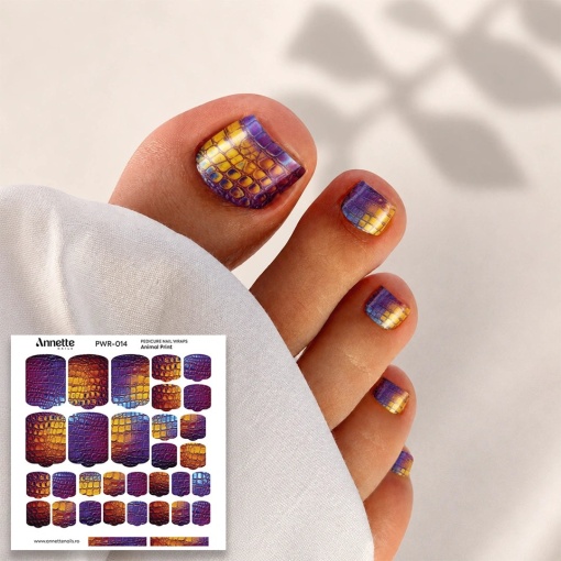 Nail Wraps Pedichiura Animal Print 14 Annette Nails PWR-014