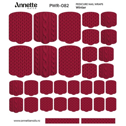 Nail Wraps Pedichiura Winter 82 Annette Nails PWR-082