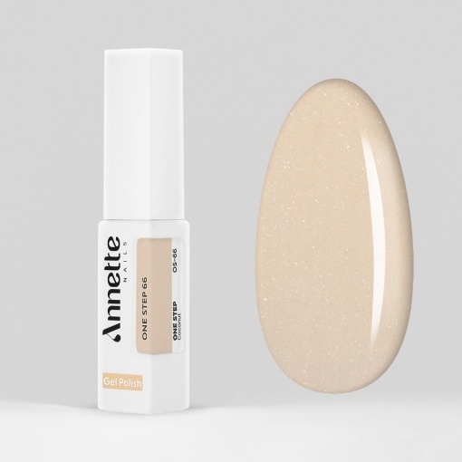 Oja Semipermanenta 3 in 1 One Step Coconut - 8ml Annette Nails OS-66