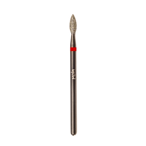 Capat freza (BIT) Conic diamantat - Rosu - MUW BLACK EDITION