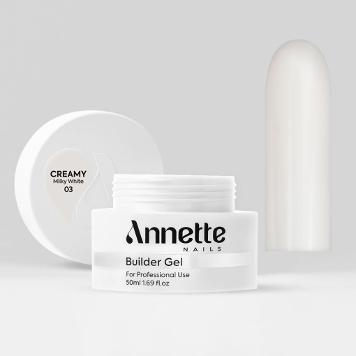 Gel Constructie Creamy Milky White - 50ml Annette Nails GBC-03-50