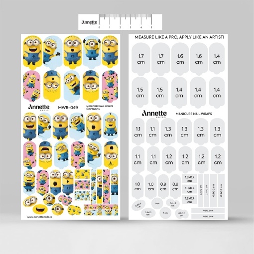 Nail Wraps Manichiura Cartoons 49 Annette Nails MWR-049