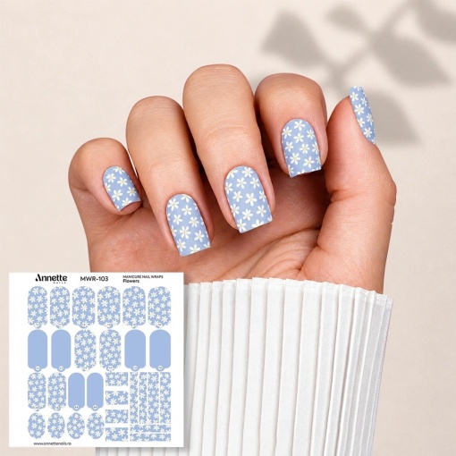 Nail Wraps Manichiura Flowers 103 Annette Nails MWR-103