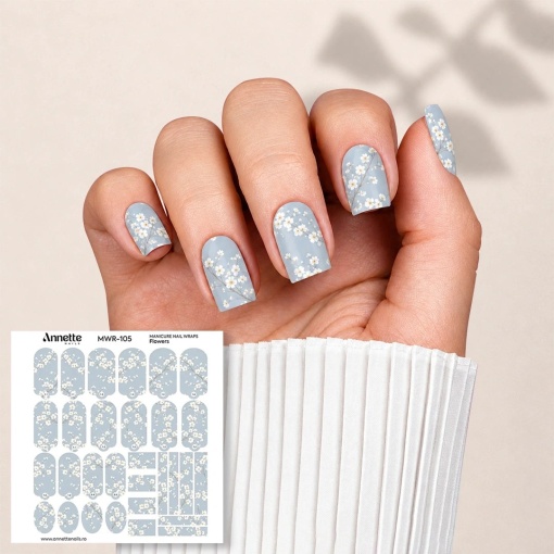 Nail Wraps Manichiura Flowers 105 Annette Nails MWR-105