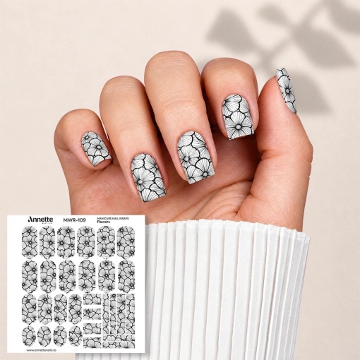 Nail Wraps Manichiura Flowers 109 Annette Nails MWR-109