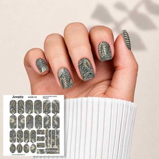 Nail Wraps Manichiura Flowers 111 Annette Nails MWR-111