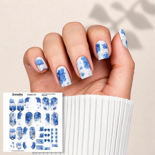 Nail Wraps Manichiura Flowers 117 Annette Nails MWR-117