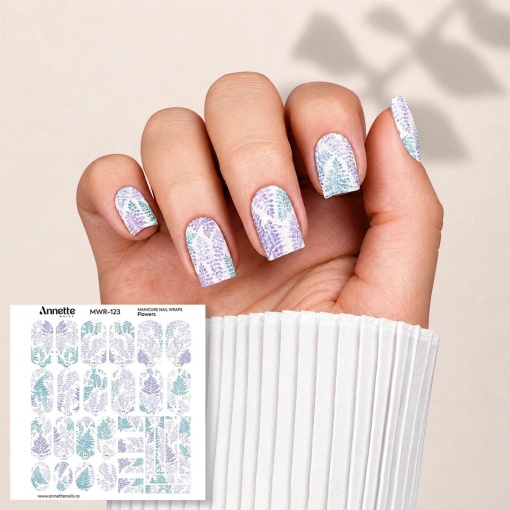 Nail Wraps Manichiura Flowers 123 Annette Nails MWR-123