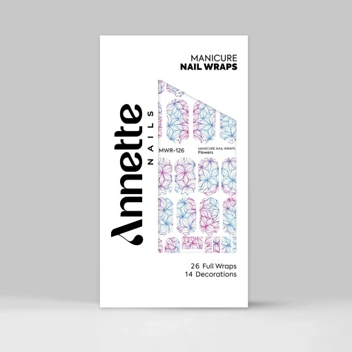 Nail Wraps Manichiura Flowers 126 Annette Nails MWR-126